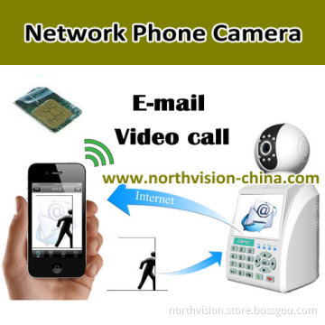 Network Phone Camera for Multifunction Home Alarm System, P2p, Video Call, 640*480 30fps, E-Mail, H. 264video (NPC-01)